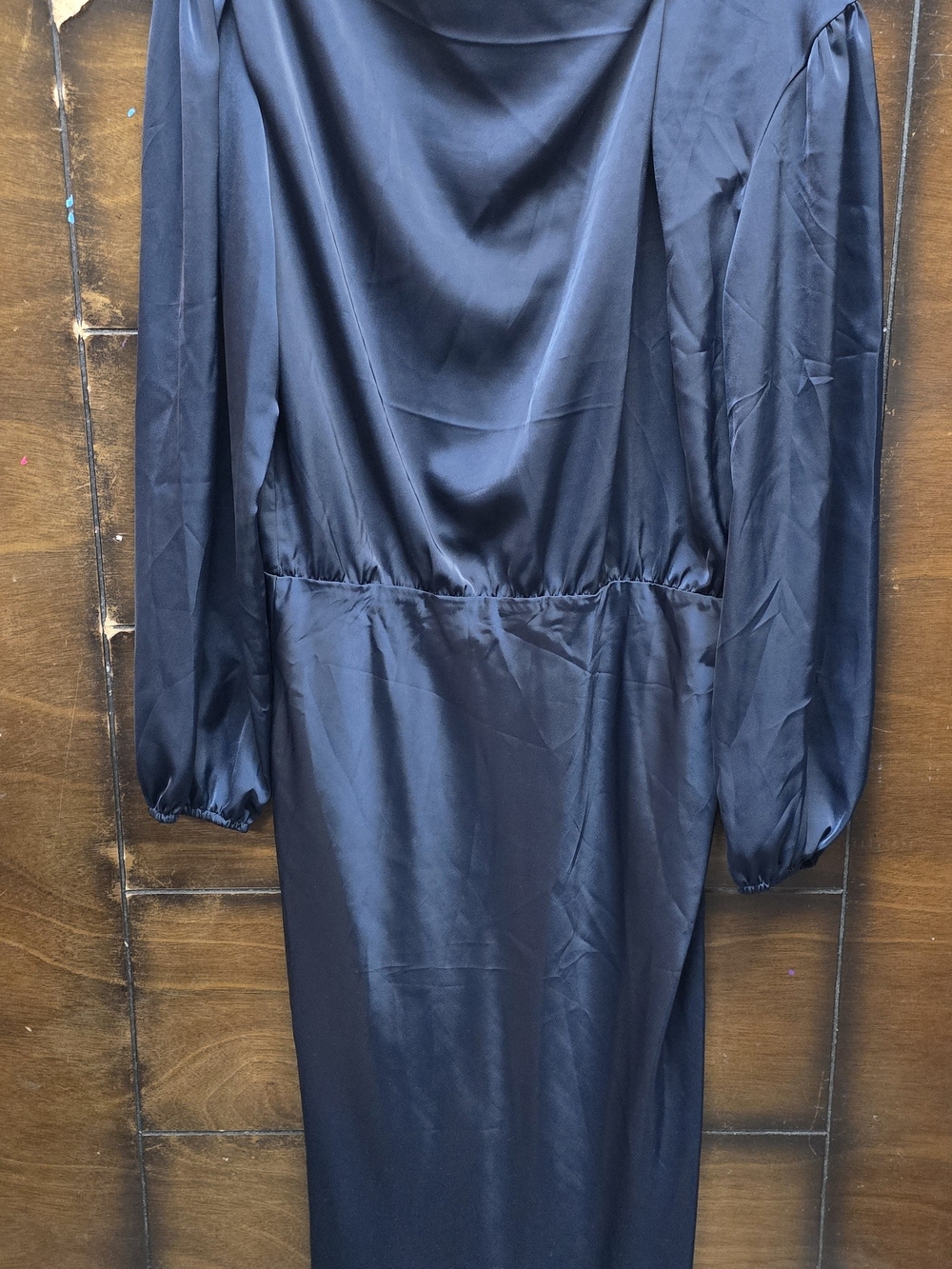 Elegant Maxi Dress in Deep Navy Blue Nwt